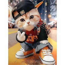 Aydın Garage Kedi Kapı Direk Kaplama Folyosu Baskılı Sticker Sağ-Sol 2 Adet 22*50 cm