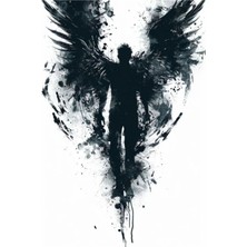 Aydın Garage Melek Kapı Direk Kaplama Folyosu Baskılı Sticker Sağ-Sol 2 Adet 22*50 cm