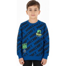 Crassi Erkek Çocuk Sweatshirt Minecraft Baskılı