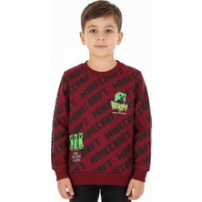 Crassi Erkek Çocuk Sweatshirt Minecraft Baskılı