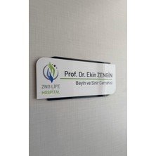 Yönline Logolu Kişiselleştirilebilir Kapı Isimliği Yönlendirme Levhası Kendinden Yapışkanlı