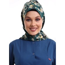 Tesettür Boyun Bağlamalı Bone - 3913 Asker