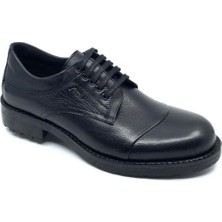 Fosco Siyah Hakiki Deri Kauçuk Taban Sıcak Astar Kışlık Erkek Ayakkabı 7520 551 600