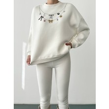 Leilaa Kolye Baskılı Sweatshirt