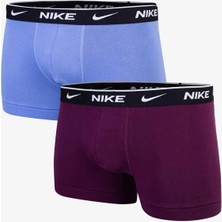 Nike Dri Fit Ultra Stretch 2 Pack Micro 2 Li Paket Kısa Boxer Mavi Mor