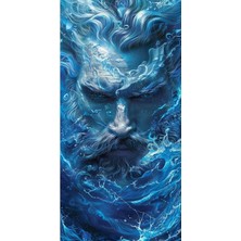 Aydın Garage Poseidon Kapı Direk Kaplama Folyosu Baskılı Sticker Sağ-Sol 2 Adet 22*50 cm