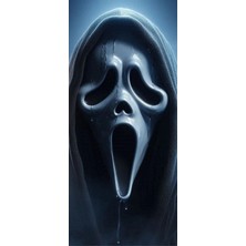 Aydın Garage Scream Kapı Direk Kaplama Folyosu Baskılı Sticker Sağ-Sol 2 Adet 22*50 cm