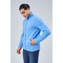 Moon Cover Mooncover Unisex Italyan Polar Fermuarlı Cepli Sweatshirt