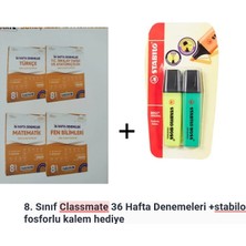 8. Sınıf Classmate 36 Hafta Denemeleri +Stabilo Fosforlu Kalem Hediye