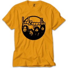 LED Zeppelin Circle Sarı Tişört Liyada