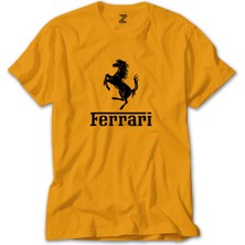 Ferari Logo Sarı Tişört Liyada