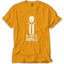 John Wick Be Kind Animals Sarı Tişört Liyada
