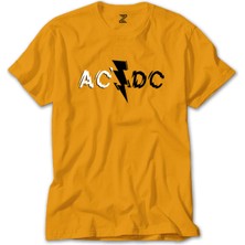 Ac Dc Lighting Logo Sarı Tişört Liyada