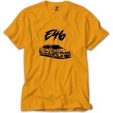 Bmw E46 M3 Skecth Sarı Tişört Liyada