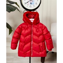 Benitto Kids Kız Bebek Kapüşonlu Fermuarlı Şişme Mont 51351