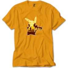 Pikachu Mask Sarı Tişört Liyada