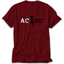Ac Dc Lighting Logo Kırmızı Tişört Liyada
