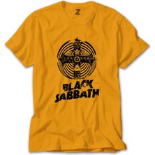 Black Sabbath Band Cross Paranoid Sarı Tişört Liyada