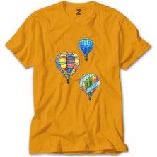 Kapadokya Balonları Sarı Tişört Liyada