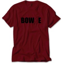 David Bowie Logo Kırmızı Tişört Liyada