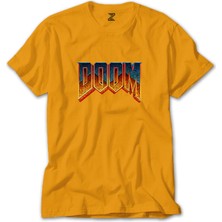 Doom Vintage Sarı Tişört Liyada