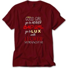 Lucifr Good Girl Go To Heaven Kırmızı Tişört Liyada