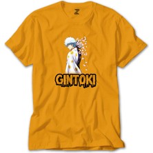 Gintama Sakata Gintoki Sarı Tişört Liyada