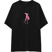 The Lucid Lab Hot Steps Oversize Tişört - Siyah