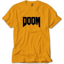 Doom Logo Sarı Tişört Liyada