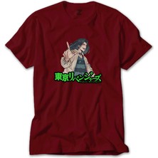 Tokyo Revengers Baji Keisuke Kırmızı Tişört Liyada