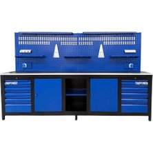 Takpower TTR4430 3 Metre Takım Tezgahı 10 Çekmeceli 2 Dolaplı Ara Bölmeli