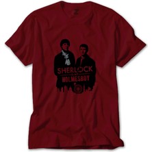 Sherlock Holmes Boys Kırmızı Tişört Liyada