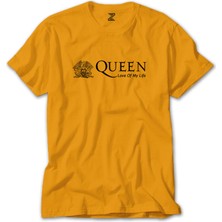 Queen Love Of My Life Sarı Tişört Liyada