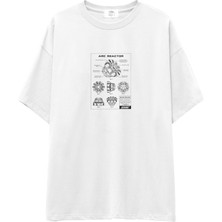 The Lucid Lab Arc Reactor Oversize Tişört - Beyaz