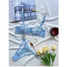 Mini Kalpli Transparan Sütyen Takımı