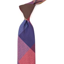 Kravatkolik Kum Desen Çok Renkli Patchwork Kravat KK13215