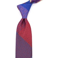 Kravatkolik Motif Desen Çok Renkli Patchwork Kravat KK13243