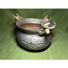 TT Bakır Saksılık 16,5 cm Çapında 14 cm Boyunda