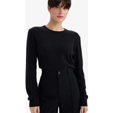 DeFacto Yün Karışımlı Bisiklet Yaka Triko Kazak G1385AX25WN