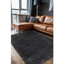Aden Neva Peluş Halı | Kaymaz Tabanlı Makinede Yıkanabilir | Ultra Yumuşak Modern Halı | Beyaz | NVA01