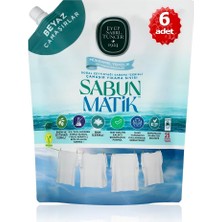 Eyüp Sabri Tuncer - X6 Adet Sabun Matik™doğal Zeytinyağlı Çamaşır Yıkama Sıvısı Beyazlar 1,5 Lt