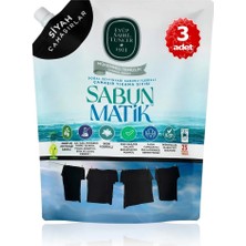 Eyüp Sabri Tuncer - X3 Adet Sabun Matik™doğal Zeytinyağlı Çamaşır Yıkama Sıvısı Siyahlar 1,5 Lt
