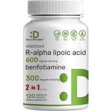 Deal Supplement R Alpha Lipoic Acid 600MG With Benfotiamine 300MG Per Serving, 120 Veggi