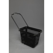 Modern Raf Market El Arabası Tekerlekli 54 Litre-Siyah