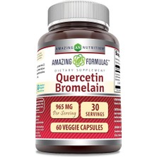 Amazing Nutrition, Quercetin Bromelain, 60 Veggie Caps