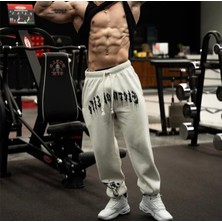 Amor Man Büyük Beden Özel Tasarım Etern Of Life Baskılı Bol Kesim %100 Pamuk Kışlık Erkek Jogger Eşofman Altı