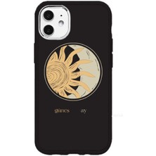 Turkuaz Dijital Pazarlama Apple iPhone 11 Özel Güneş ve Ay Baskılı Lüks Silikon Kılıf