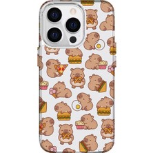 Turkuaz Dijital Pazarlama Apple iPhone 14 Pro Max Özel Ayıcık Çizimli Baskılı Lüks Silikon Kılıf