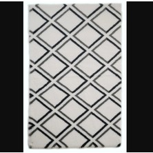 Es Dekor Home Marble Halı Kareli 75X110CM Yıkanabilir Kaymaz Taban 1 Adet