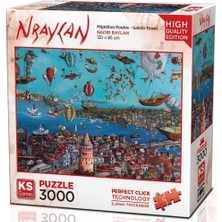 Ks Games Migration Routes-Galata Tower 3000 Parça Y Puzzle
